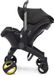 Corvance B.V. Poussette canne - Poussette canne - Poussette canne pliable - Poussette canne pliable - Poussette canne pliable nouveau-né - 4 en 1 - Marcheur pour bébé - Léger - avec système de voyage chariot de sécurité - Noir