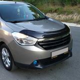 Oneway Motorkapbeschermer (steenslagcover) compatibel met Dacia Lodgy/Dokker 1e Gen. 2012-2020 - Glanzend zwart