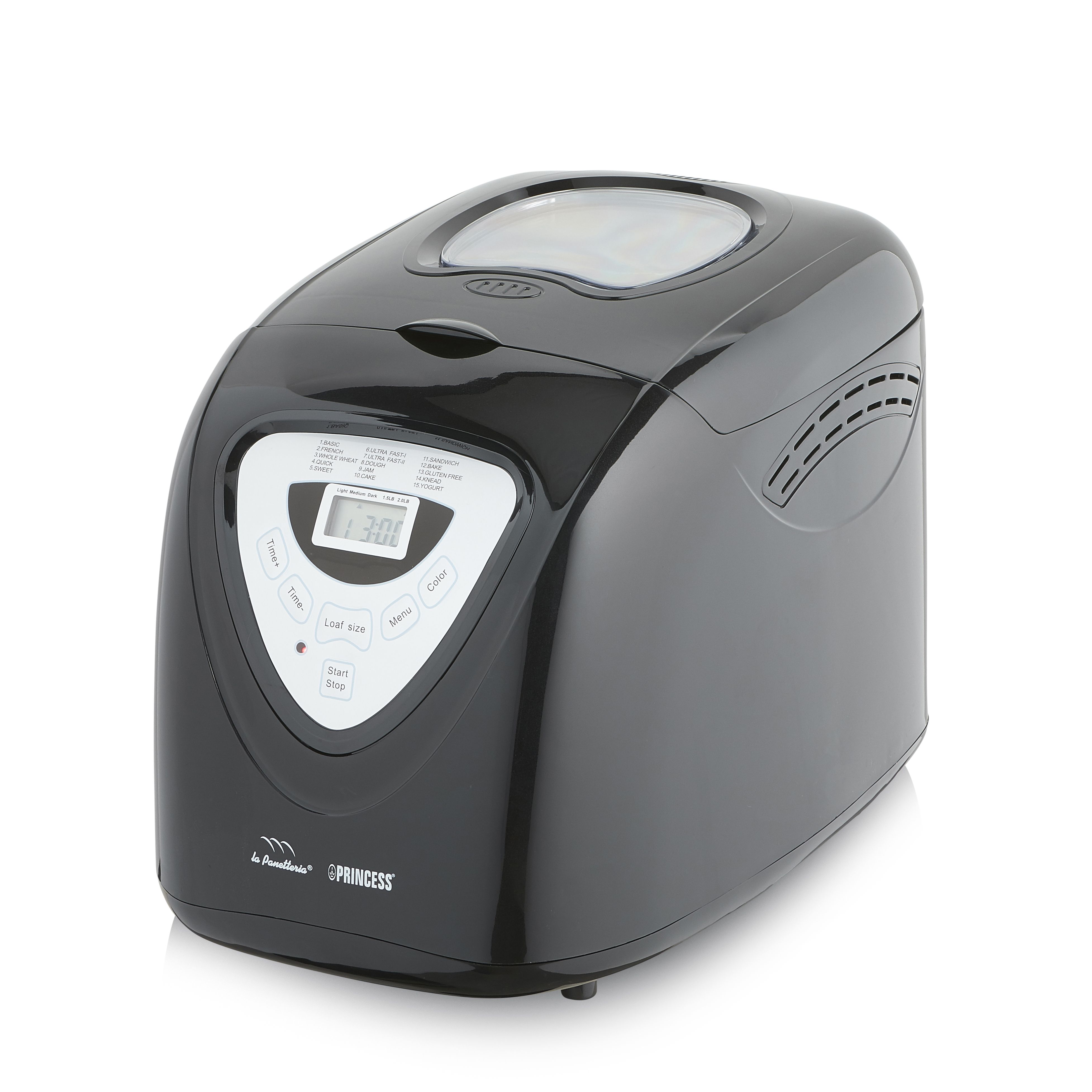 Princess 152009 Broodbakmachine - Zwart/Zilver - 15 Programma's - LCD Display