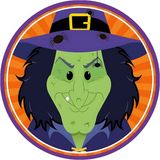 Bellatio Decorations Halloween bierviltjes - 10x stuks - heks - karton - dubbelzijdig