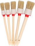 Merkloos / Sans marque Humbert Und Brandt Gmbh Set ronde wegwerpkwasten 5-delig - diverse maten - voor water- en acrylverf