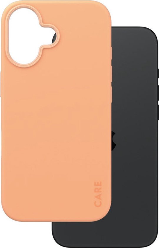 CARE by PanzerGlass Fashionable Case Peachy w. MagSafe iPhone 16