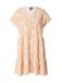 VERO MODA Zomerjurk 'NETHE' beige / donkerbeige / oranje