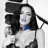 Ouch! by Shots - Florence Collectie - Halsband met Leash - Blauw