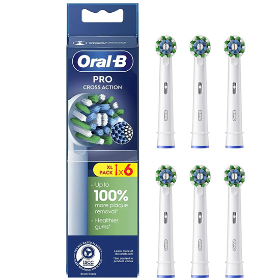 Oral-B Pro Cross Action Opzetborstels - 6 stuks