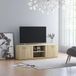 Maison Exclusive - meuble TV chêne Sonoma, 120x34x37 cm, panneau de particules