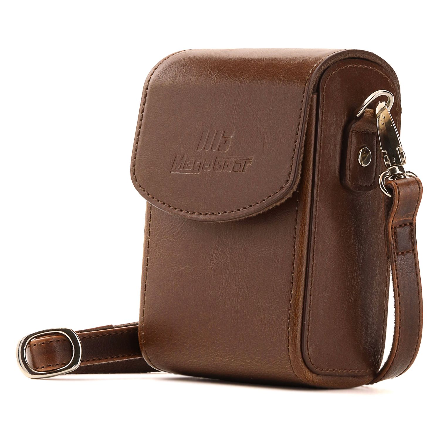 MegaGear MG1429 Camera Case - Brown - Compatible with Leica C-Lux, Panasonic Lumix DC-ZS200