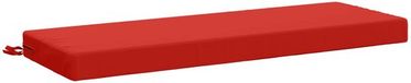 vidaXL Coussin de banc SOEST 100% Polyester Rouge 110 x 40 x 8 cm