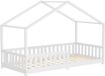 ML-Design Kinderbed Huisbed 90x200 cm Wit Massief Grenenhout