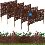 MK TRADING Michał Kotarba Kotarbau - Tuin Wicker Palisade - 60x30 cm - Natuurlijk - Set van 5