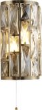 Searchlight BIJOU Wandlamp 2 Lichts Kristal Messing