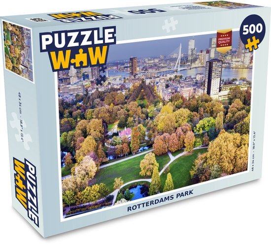 MuchoWow Puzzel Rotterdam - Park - Architectuur - Legpuzzel - Puzzel 500 stukjes