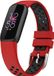Strap-it Siliconen Smartwatch bandje - Geschikt voor Fitbit Luxe sport band - rood/zwart