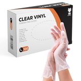 K-MART Gloveman transparante vinyl handschoenen (doos van 100) (M (Pack van 100))