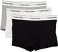 Calvin Klein 3-Pack Low Rise Trunks Heren - Zwart/Grijs/Wit - Maat L