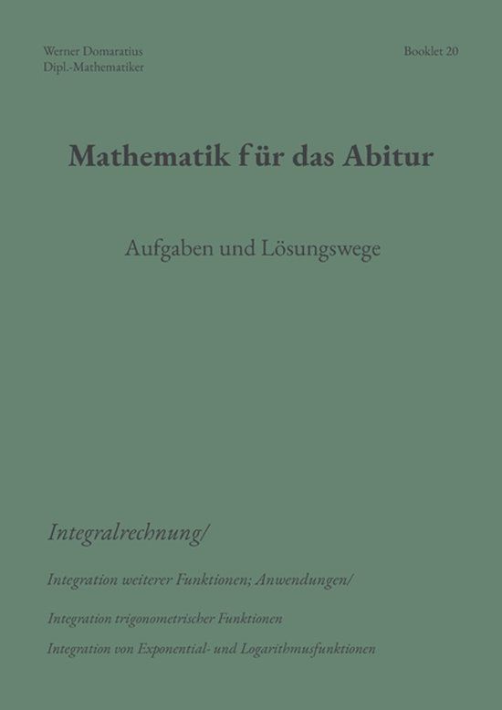 Mathematik Books on Demand Mathematik für das Abitur