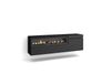 INNOVATION HOME FURNISH S.L. Meuble TV effet bois noir 150x35x45cm cheminée effet feu