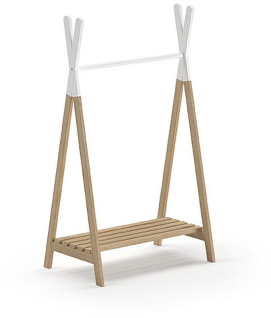 Vipack Kledingrek Kiddy Grenen/Wit