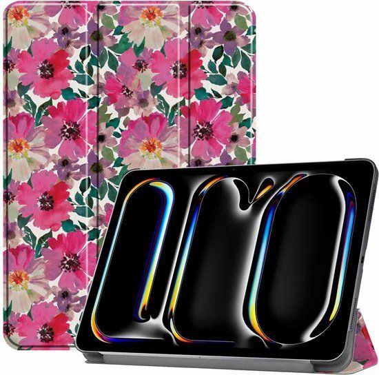 iMoshion Tablet Hoes voor iPad Pro 13 (2024) - Floral Water Color
