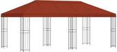 vidaXL Tuinpaviljoen 6 x 3 m Terracotta Polyester Staal 190 g/m²