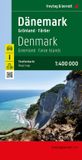 DANEMARK Freytag&Berndt Wegenkaart Denemarken 1:400.000