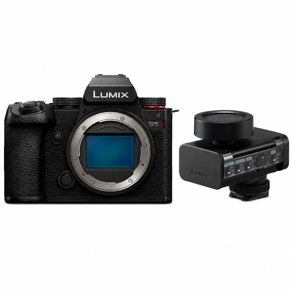 Panasonic Lumix DC-S5 II + LUMIX DMW-DMS1E Digitale Shotgun Microfoon