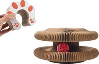 OEM Scratch Magic Organ Cat Scratching Board Beige Karton 2-in-1 Furniture Protection Cat Toy