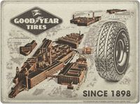 Nostalgic-Art Goodyear Metalen Bord 30 x 40 cm - Fabrieken Sinds 1898