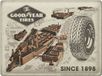 Nostalgic-Art Goodyear Metalen Bord 30 x 40 cm - Fabrieken Sinds 1898