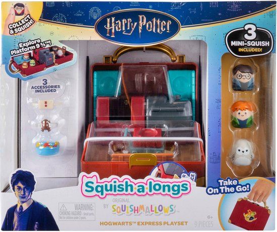 Jazwares Squish-A-Longs Harry Potter Hogwarts Express Playset