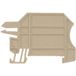 Weidmüller WHP 2.5-35N/10X3 - Plaque de fixation - 20 pc(s) - Wemid - Beige