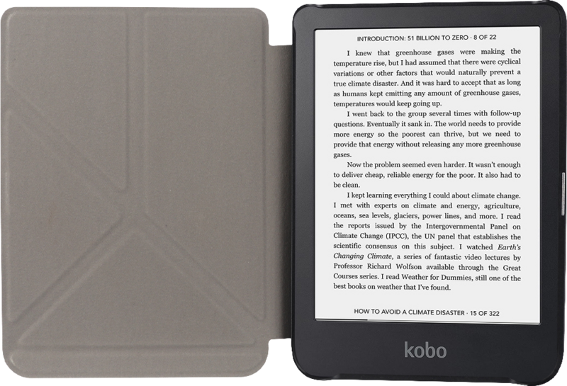 BlueBuilt Kobo Libra 2 Book Case Zwart