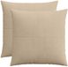 vidaXL - Kussensloop - 2 stuks - ALMELO - Taupe - 65 x 65 cm - corduroy