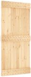 vidaXL - NARVIK Schuifdeur - 95x210cm - Massief Grenen Hout - Naturel