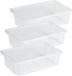 Sunware Nesta - 3x - Plastique - 30 Litres - Transparent - 59 x 39 x 17 cm - Empilable