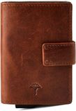 JOOP! Cerratano C-Three E-Cage kaarthoes Cognac Leer Unisex RFID 9 pasjes