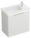 Burgbad Eqio meuble-lavabo avec lavabo en composite minéral et éclairage LED, 52 cm, avec poignée G0146