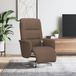 Maison Exclusive - Fauteuil de massage avec repose-pieds, brun, revêtement en tissu