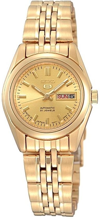 Seiko SYMA38K1 horloge dames - goud - edelstaal doubl