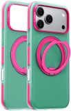 Torras Ostand O3 Hue Back Cover for Apple iPhone 18 Pro / iPhone 17 Pro - Neon Moss