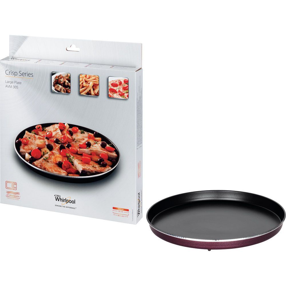 Whirlpool AVM305 Crisp Plate - 30.5cm Diameter - Black/Purple