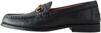 Next - Heren - Leren loafers met geringd bandje - Zwart