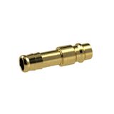 Riegler 107235 connector voor I.D. 7,2-7,8, messing blank, huls I.D. 10