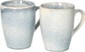 Siaki Koffiemok / theemok Faye - lichtblauw - set 2x - 340 ml - mokken - keramiek