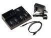 KALEA-INFORMATIQUE USB docking station voor 4 SSD M2 NVMe, 10GB USB3.2 Gen2 link. Dock met CLONING-functie en externe voeding.