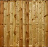 Intergard Schutting tuinscherm 15 planks 180x180cm Groen Geimpregneerd