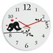 Wandklok FLEXISTYLE Wandklok 30 cm rond funky design