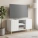 Maison Exclusive Meuble TV exclusif - Blanc - 102 x 34,5 x 50 cm - Fabriqué en panneaux de particules