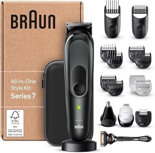 Braun MGK7491 All-in-One Trimmer, 17-in-1 set voor baard, haar, ontharing en meer