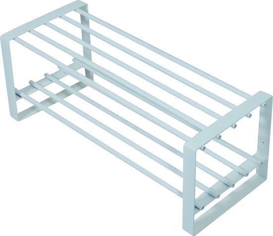 Spinder Design Rex Schoenenrek - Wit - 6 paar schoenen - Metaal